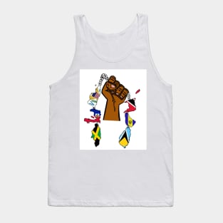 Separated by Water , United by Culture  West Indian Caribbean Pride Tank Top